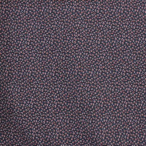Polyester tricot gebreid blauw met glitter motief